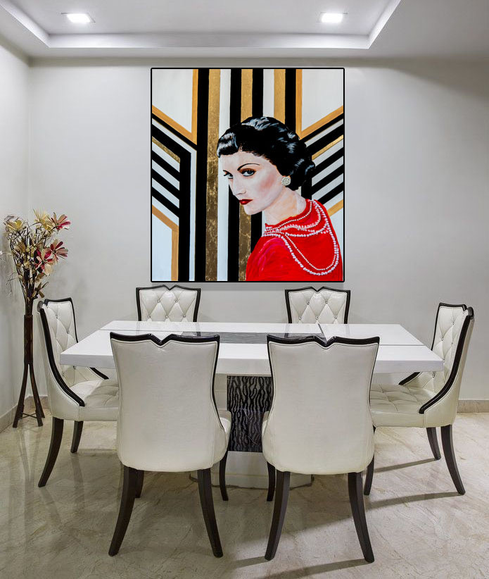Coco Chanel festmény - Image 2