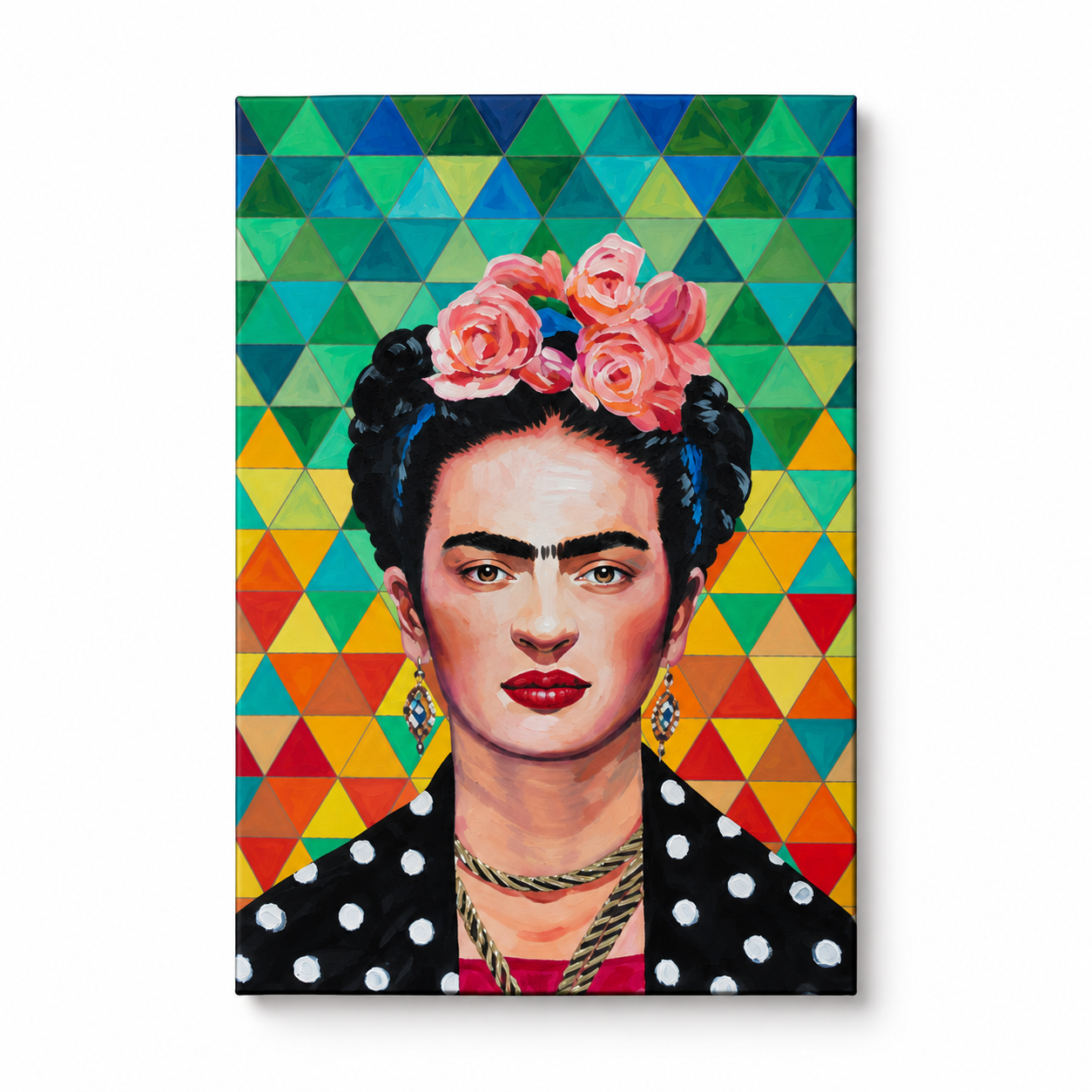 Geometrikus Frida Kahlo festmény